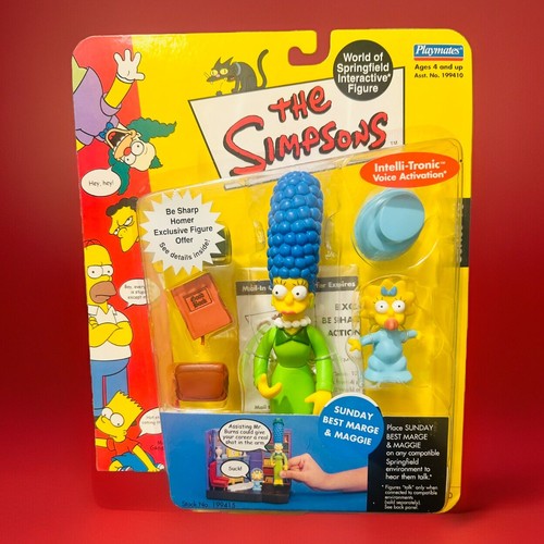 The Simpsons World of Springfield by Playmates Sunday Best Marge and Maggie