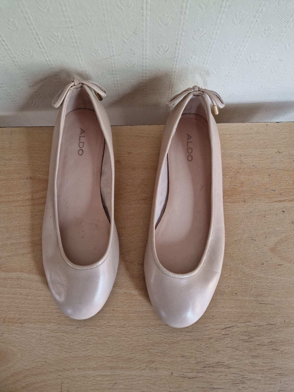 ALDO SMART CREAM LADIES FLAT LEATHER SHOES (UK SIZE 3, EU 36) eBay