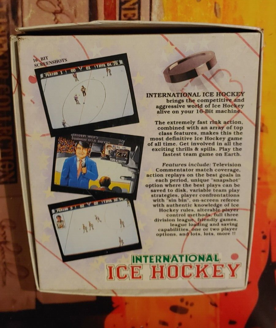 International Ice Hockey (1986) Commodore 64 (Disk, Box) 8-bit