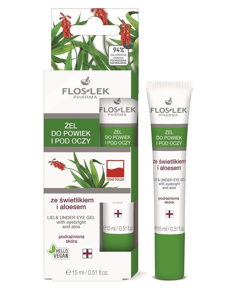 5905043001739 Гель для душа и под глазами со светлым вкусом и алоэ 15 мл Флослек 3090₽