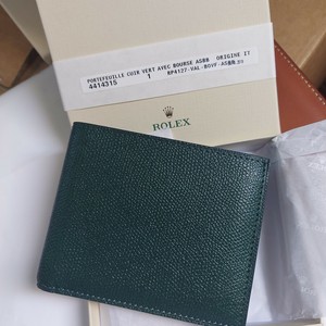 rolex wallet green