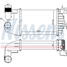 Ladeluftkühler luftgekühlt Aluminium für Opel Astra H Caravan Zafira B