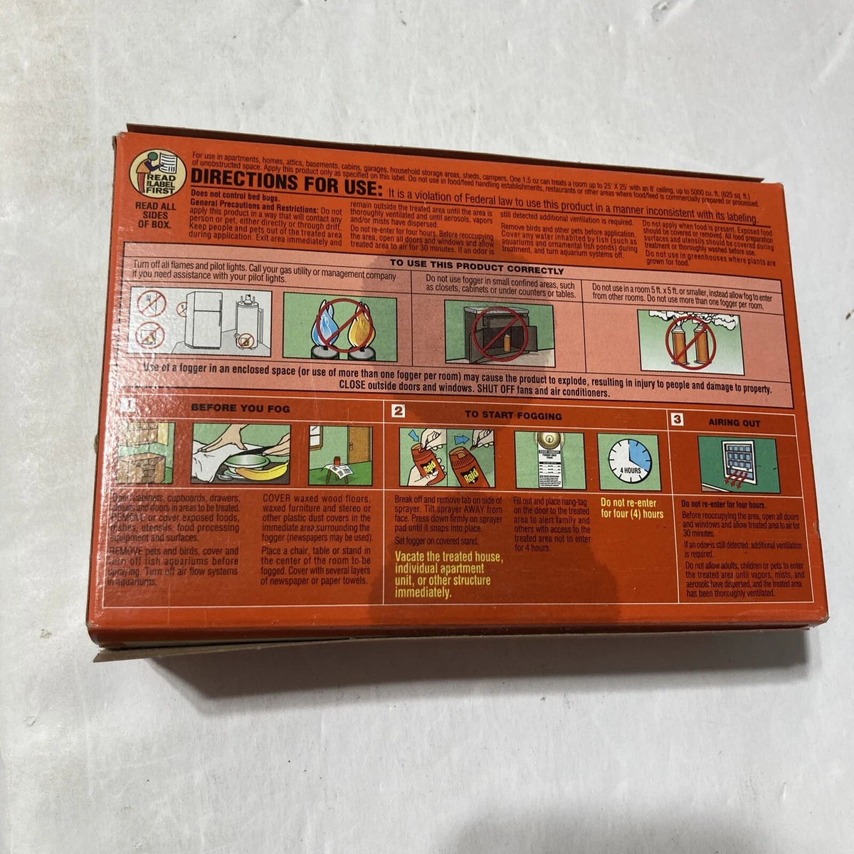 Raid Concentrated Deep Reach Fogger Insecticide, Household, 56 OFF