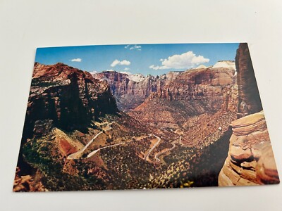 Switchbacks on Zion Mt Carmel Highway Zion National Park Utah Postcard