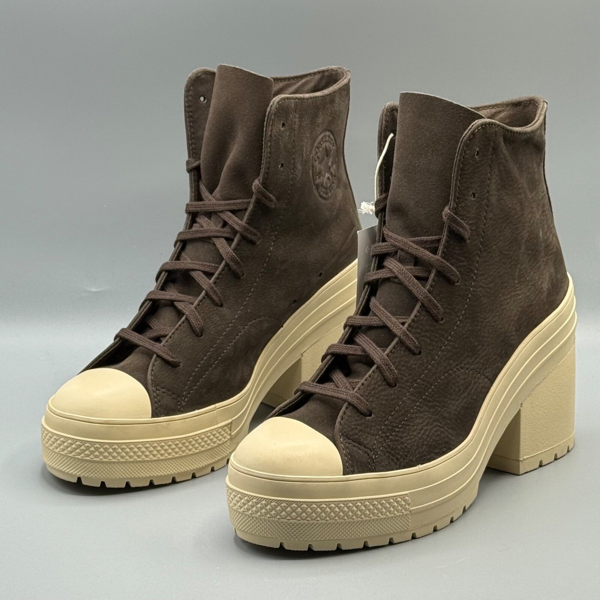 Converse Chuck 70 De Luxe Heel Hi Womens Platform Boots Brown