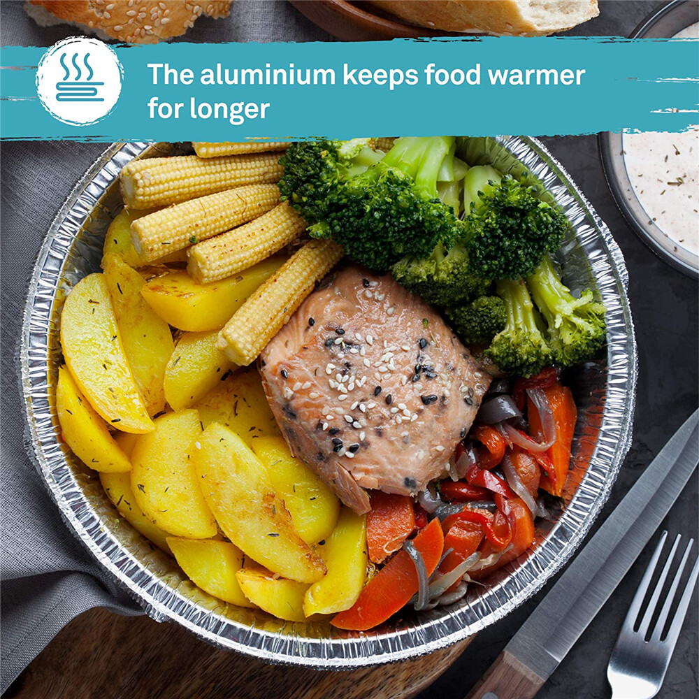 Aluminium Foil Pizza Tray Pie Pan Disposable Round Oven Catering BBQ