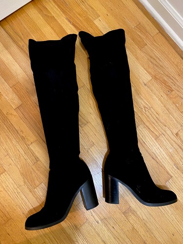 Knee High Heels Boots Shoes Size 