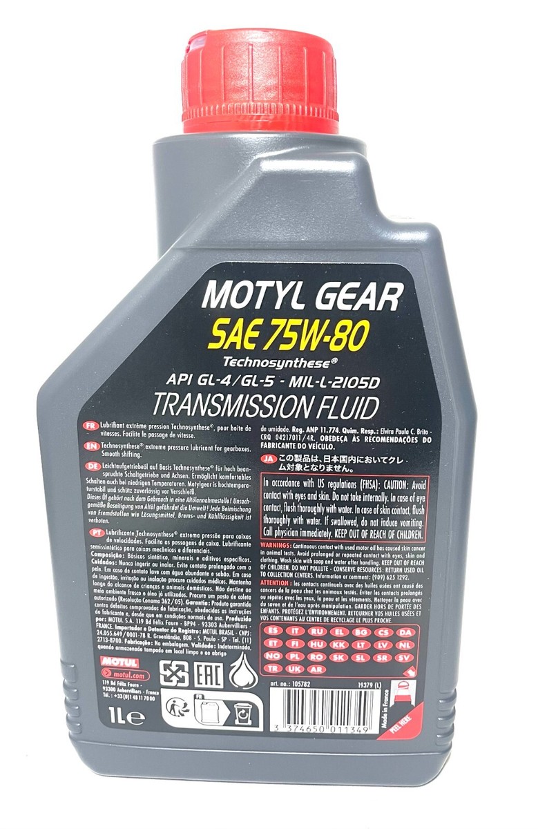 Motul Motylgear 75w80 Flacone Da 1 Lt - Lubrificanti Oli - Foto 9