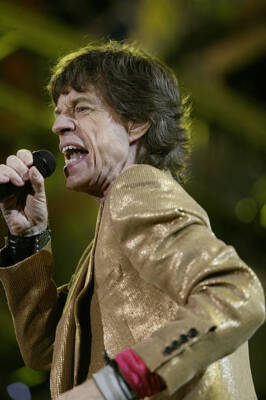Mick Jagger with the Rolling Stones at Licks World Tour 2003 Augus- Old Photo 16