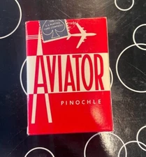 Aviator Pinochle Playing Cards / Stamped by the U.S Playing Card Company