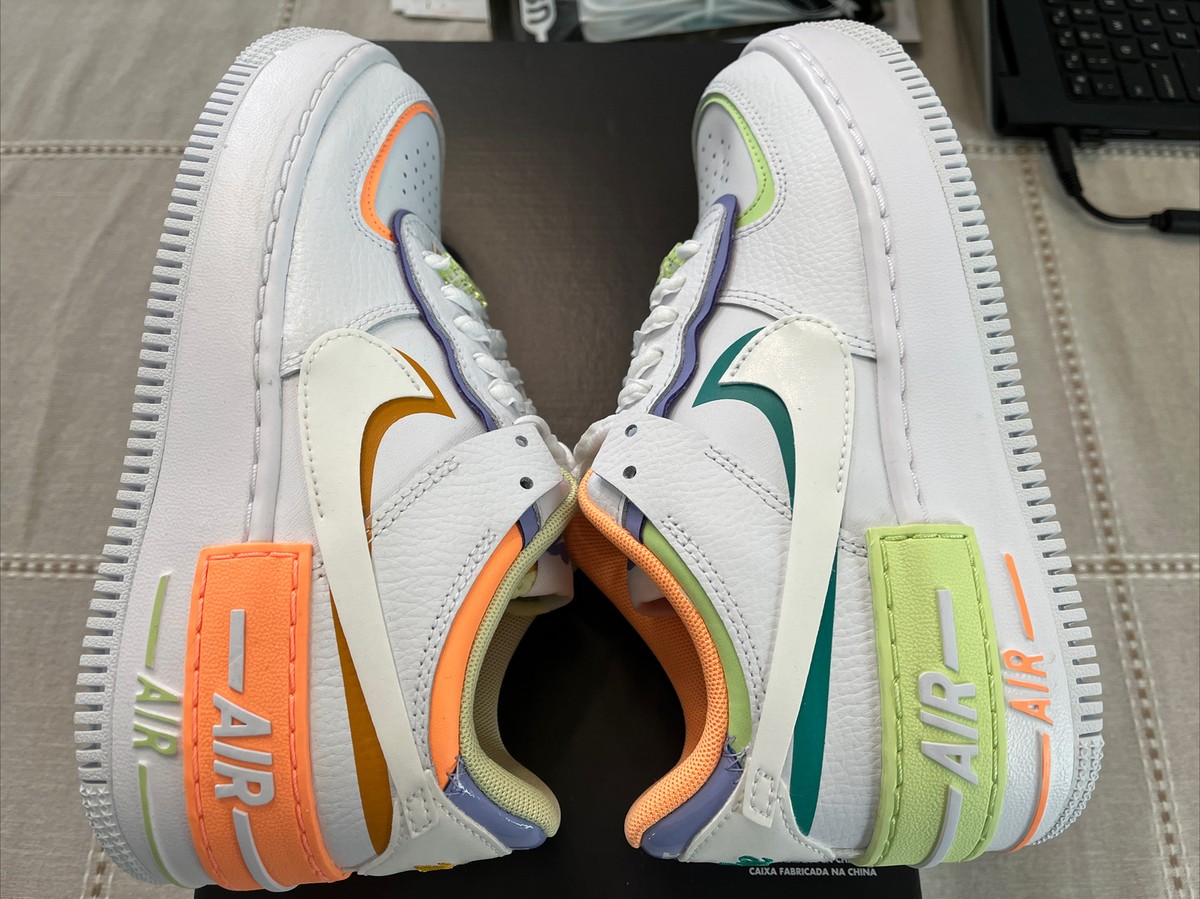 お洒落なマルチカラー★【Nike AIR FORCE 1】SHADOW DX3718-100 NIKE Air Force 1 Shadow DX3718 100 - Shiekh