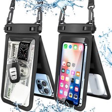 Waterproof Double Phone Pouch Case Cover Underwater Floating Cell Phone Dry Bags