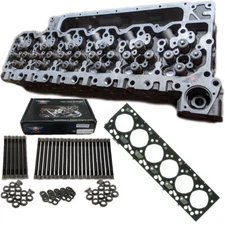 New Cylinder Head w/DK Studs & Gasket - Fits 2003-2007 Dodge Cummins 5.9L 24V CR