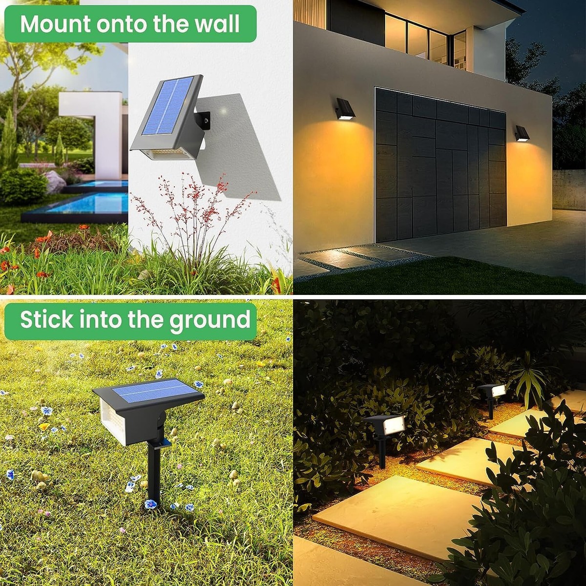 Luci Solari Da Giardino Nipify, 16 Faretti LED Sepolti - Illuminazione Automatica Notturna, Impermeabili IP65 - Foto 10