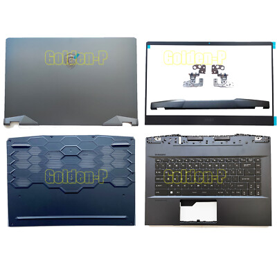 For MSI GE66 Raider Blue 10SD 11SE 12UH MS-1541 Back Cover/Bezel/Hinges/Palmrest
