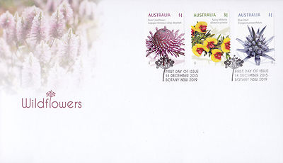 2015 Australian Wildflowers (P&S Stamps) FDC - Botany NSW 2019 PMK