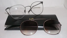 Linda Farrow Krisvanassche Sunglasses New Clip On KVA/69/3 55 21 140