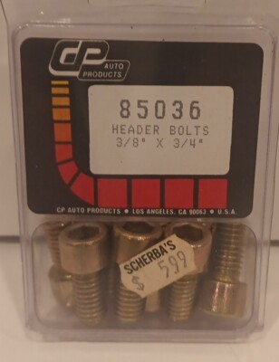 CP Auto Products 12pc 3/8-16''x 3/4''  Header Bolts #85036 