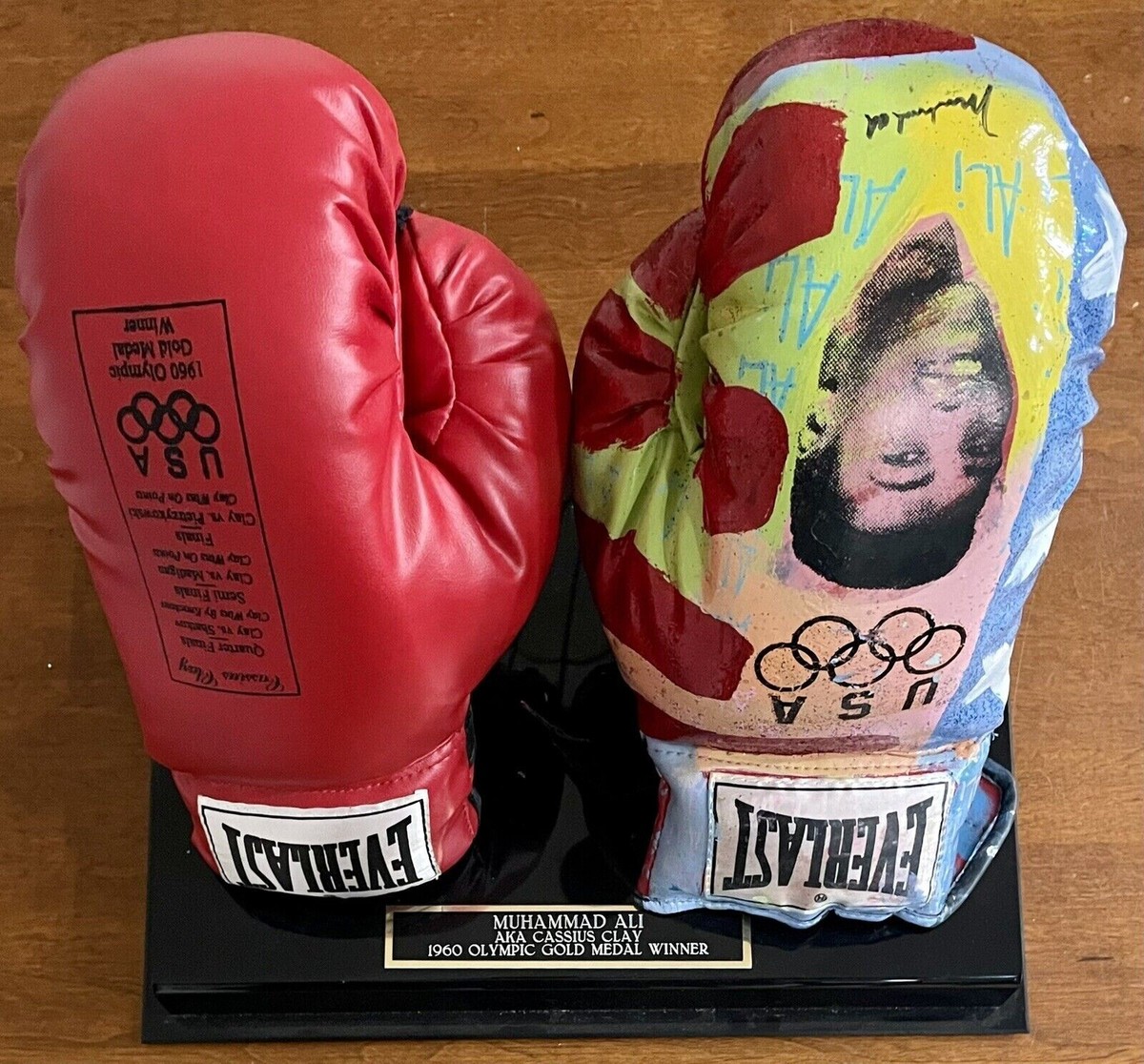 Muhammad Ali, Kaufman SAK Artist, Signed Hand Painted Everlast