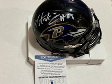 MARK ANDREWS SIGNED AUTOGRAPHED BALTIMORE RAVENS MINI HELMET BECKETT