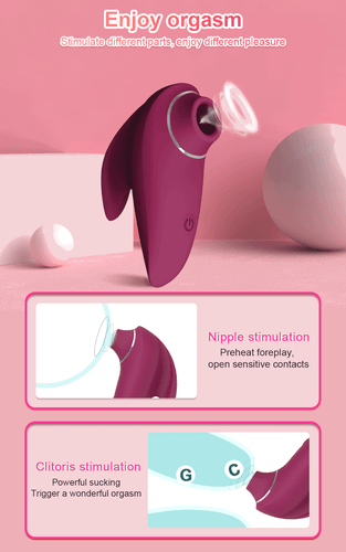 Air Pulsing Arouser Waterproof Vibes Rechargeable Womens Sucking Whale A14 - Picture 3 of 11