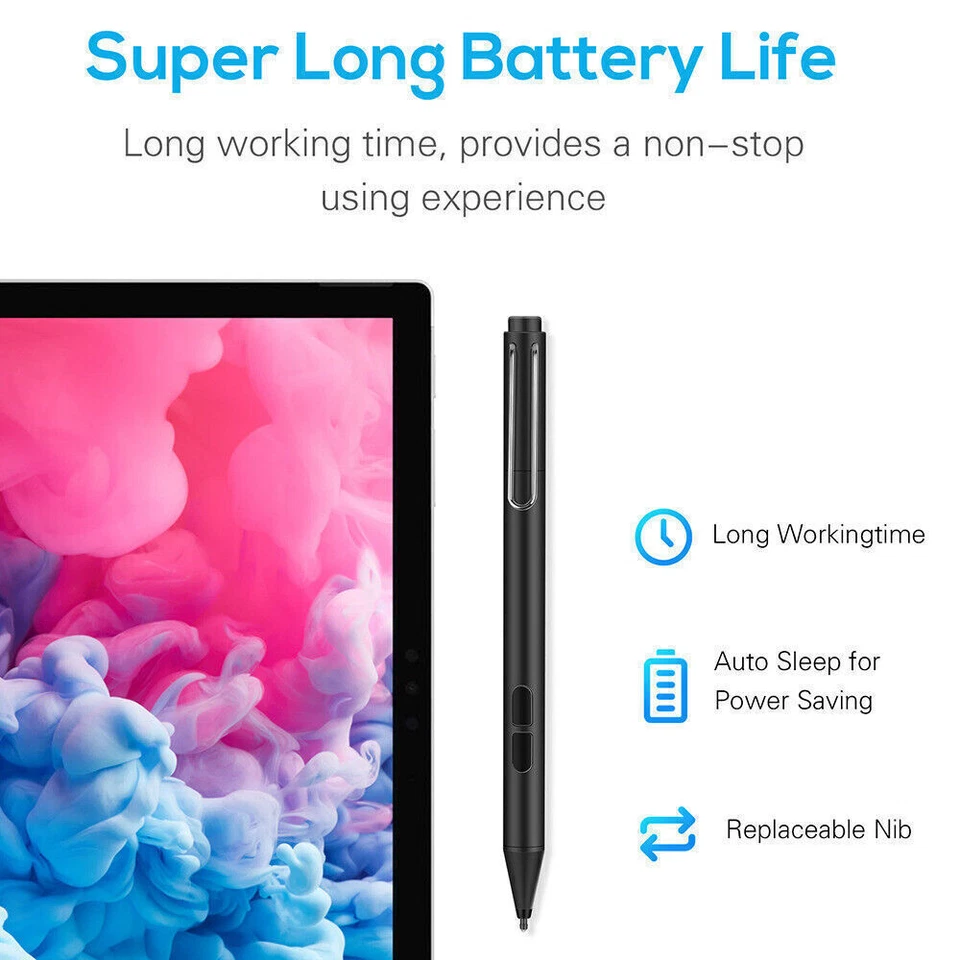 Stylus Stift Pen für Microsoft Surface Pro 3/4/5/6/7/8/X Go 2/3 2Farben - Bild 3 von 4