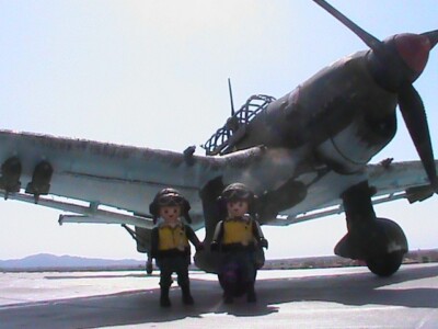 Avion PLAYMOBIL Custom Stuka 1941 - Édition Artisanale Avec équipage (Réf 001)