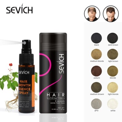 25g Hair Building Fibers 30ml Haarwachstumsspray ätherisches Öl flüssig Anti Haar