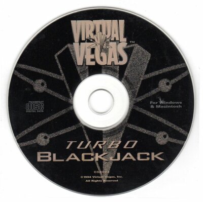 Virtual Vegas - Turbo Blackjack (PC/MAC-CD, 1994) for Win/Mac - NEW CD in SLEEVE