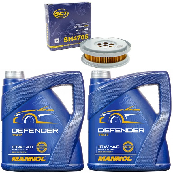 MotoröL Set Mannol 10W-40 API SN 8 Liter + ÖLfilter FüR Mercedes G-Klasse CLK-image