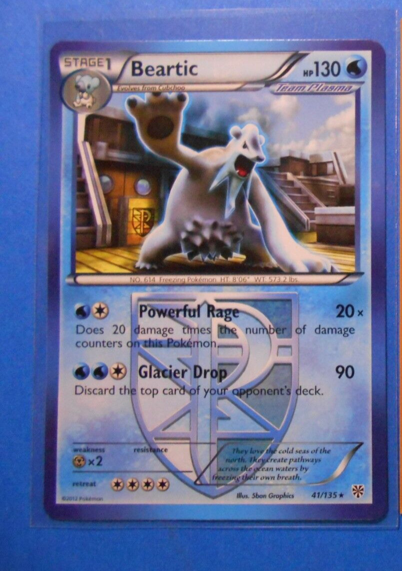 Beartic 41/135 Pokemon card BW Plasma Storm rare NM