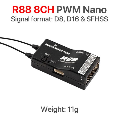 RadioMaster R81 R84 R86 R86C R88 V2 2.4G Nano Receiver Compatible FrSky D8 TX16S - Picture 22 of 22