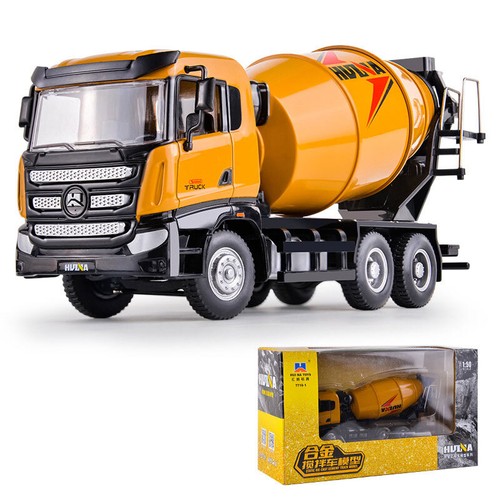 Cement Mixer Truck Toy 1/50 Scale Diecast Metal Construction Equipment Kids Toys - Afbeelding 1 van 9