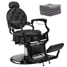 Vintage Heavy Duty Hydraulic Barber Chair Recline All Purpose Beauty Salon Chair