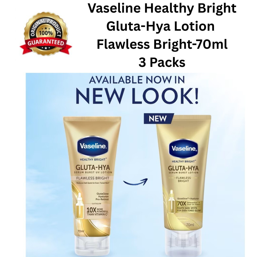 Vaseline Healthy Bright Gluta-Hya Serum Burst UV Lotion Flawless