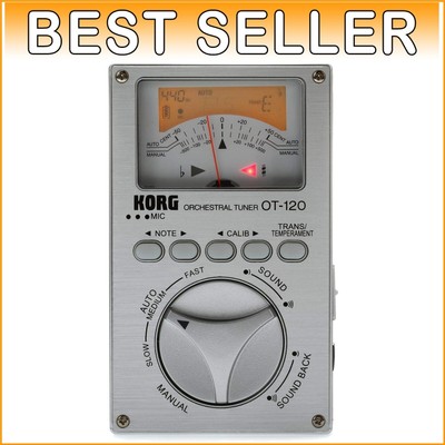 Precision OT-120 Orchestral Tuner with Durable Aluminum Finish and Soft Case