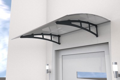 Gutta Vordach Haustürdach Pultvordach PT/PC 140 x 98 cm Anthrazit