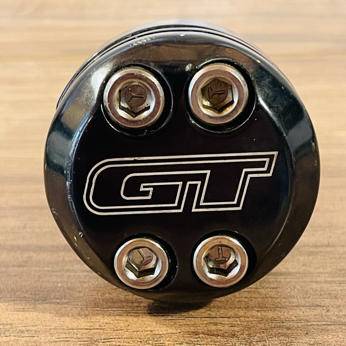 Vintage GT Piston BMX Stem 1 1/8 inch Threadless 4 Bolt Black 50mm