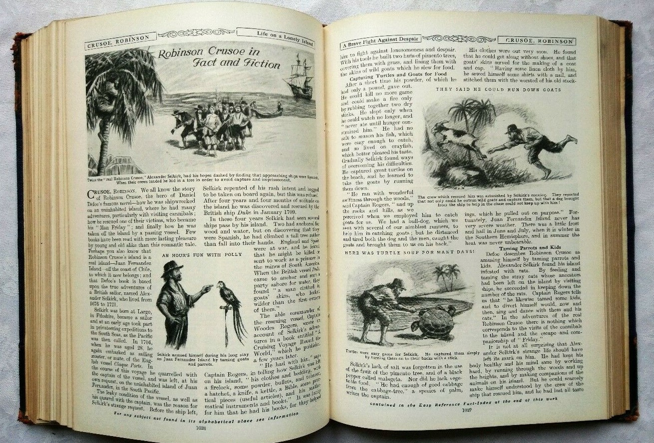 CASSELL'S CHILDREN'S BOOK OF KNOWLEDGE VOLUME II C1922 ? B/W COLOUR