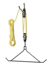 600 LBS Hunting Game Hoist Gambrel Hanger Deer Skinning Cleaning Pulley Lift Kit