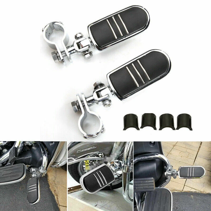 Pedal Highway Foot Pegs 1"" 1-1/4" barra de choque para Yamaha Royal Star Venture Honda - Imagem 2 de 4