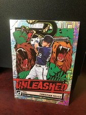 2021 Donruss Christian Yelich Unleashed Vector - Brewers Card #UNL20