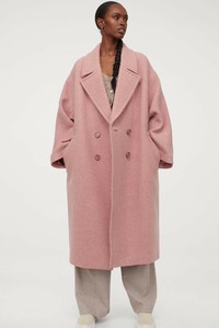 h&m pink twill pants