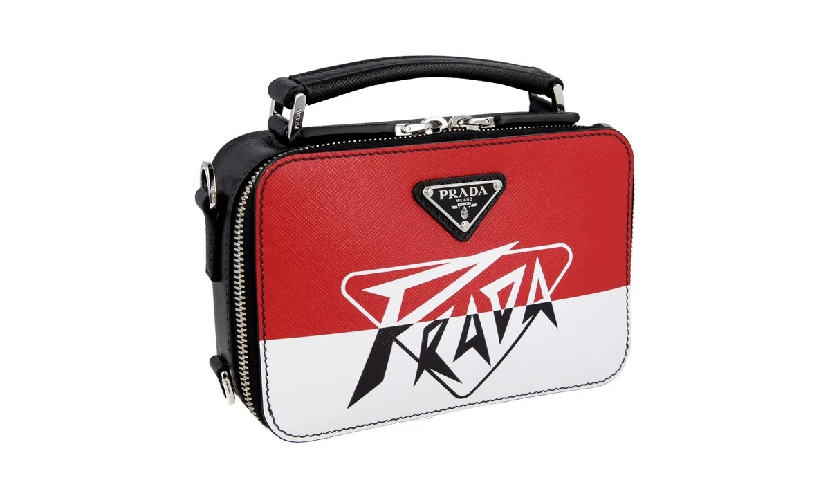 Saffiano leather top bandoleer bag