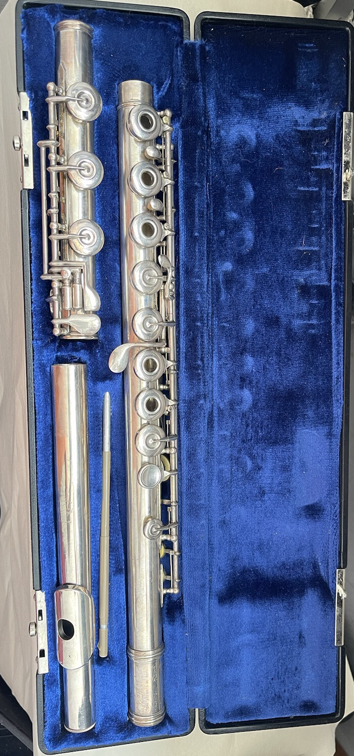 Gemeinhardt Flute Hand crafted Sterling Flute Made in Elkhart, Ind eBay