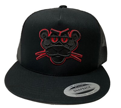 LA PANTERA HAT EL CHAPO GUZMÁN HAT BLACK MESH MEXICO LOGO FEDERAL
