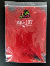 MARABOU BLOOD QUILLS - RED - Big Hit Fly Co - 12 ct. - Fly Tying Material - NEW!
