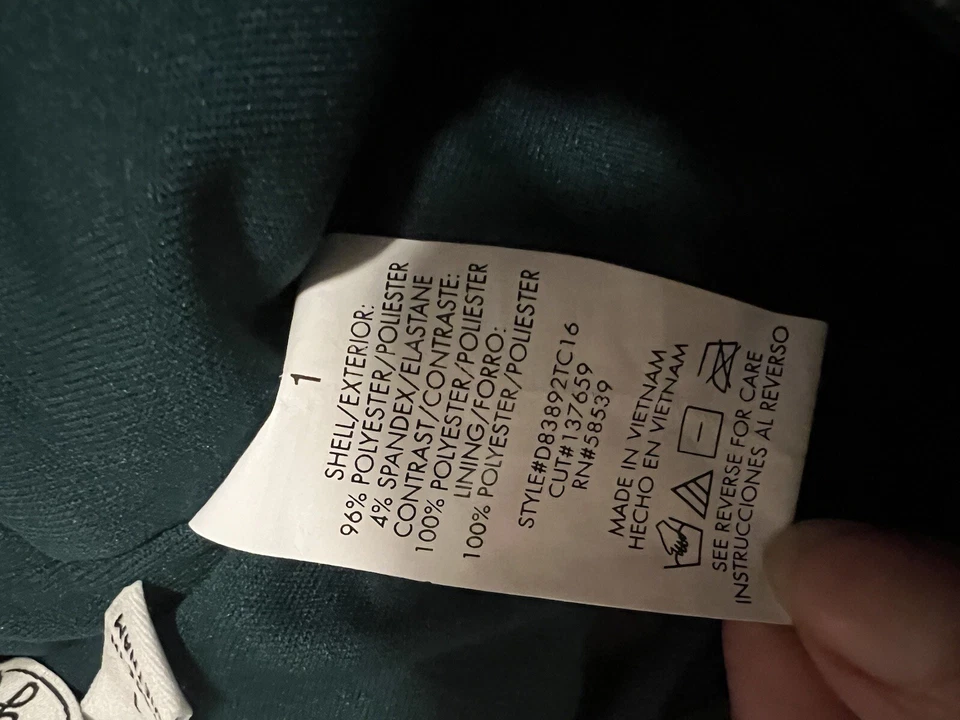 Vestido de regreso a casa Xhilaration adornos con correa de espagueti verde talla 1 Foto 4 de 4