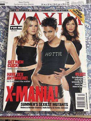 HALLE BERRY REBECCA ROMIJN-STAMOS FAMKE JANSSEN MAXIM 2000 cameron richardson