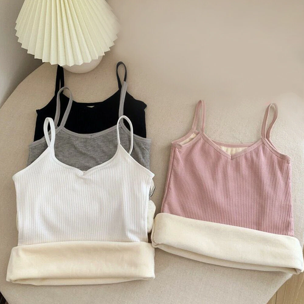 Fleece lined shop tank top